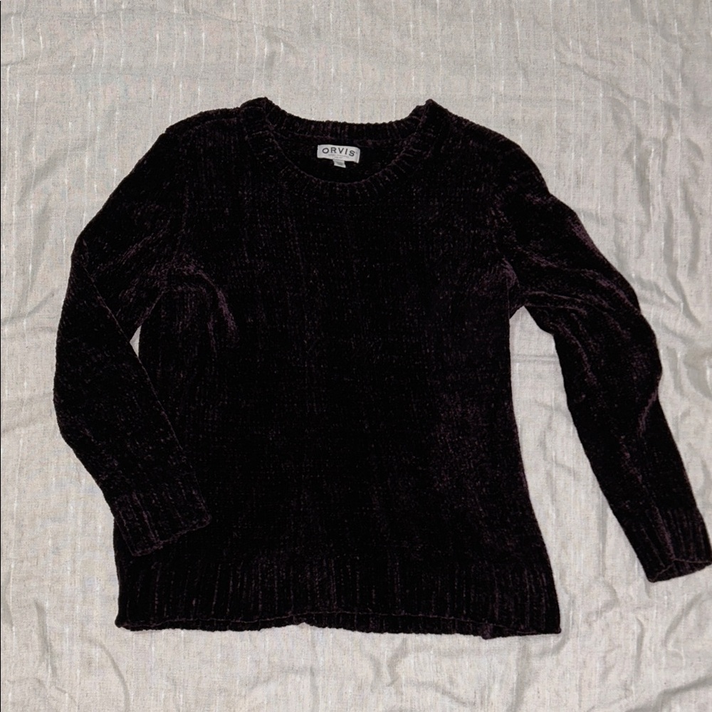 Orvis Women's Dark Purple Sweater